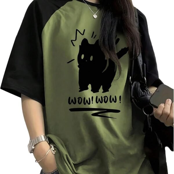 Kawaii Graphic Oversized T Shirt for Women