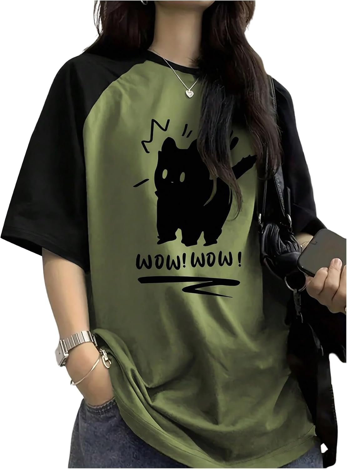 Kawaii Graphic Oversized T Shirt for Women