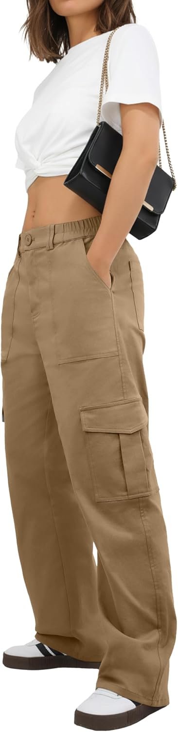 Petite High Waisted Cargo Pants