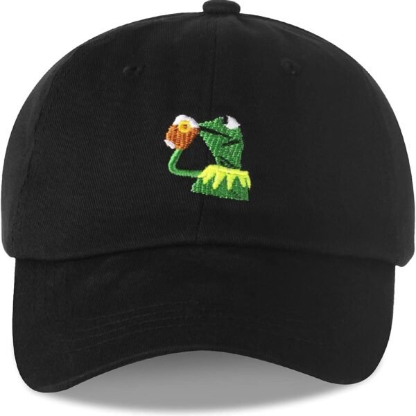 Embroidered Cotton Baseball Cap with Adjustable Buckle