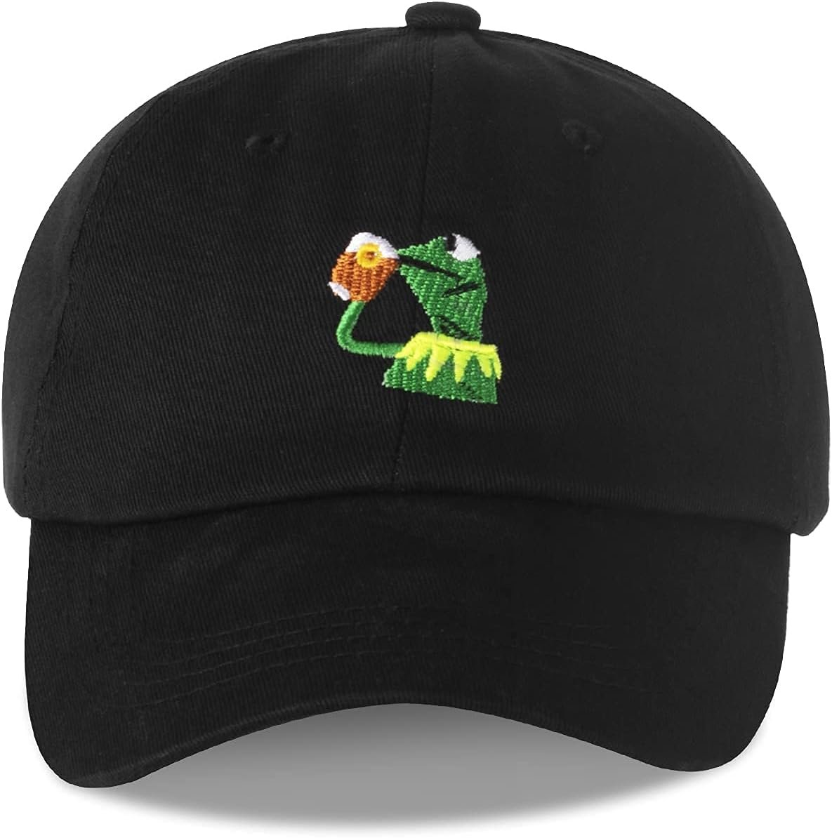 Embroidered Cotton Baseball Cap with Adjustable Buckle