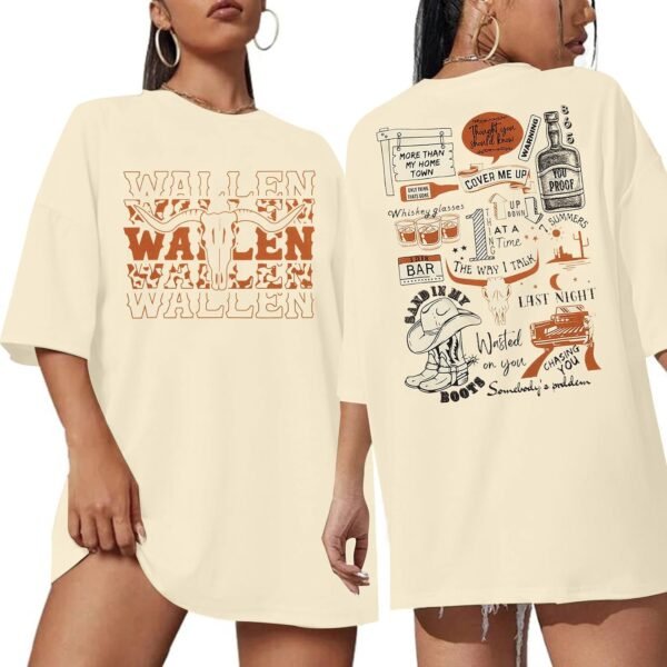 Cow Skull Graphic Oversized T Shirt for Women