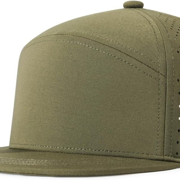 Polyamide Snapback Baseball Cap with Laser Cut Holes