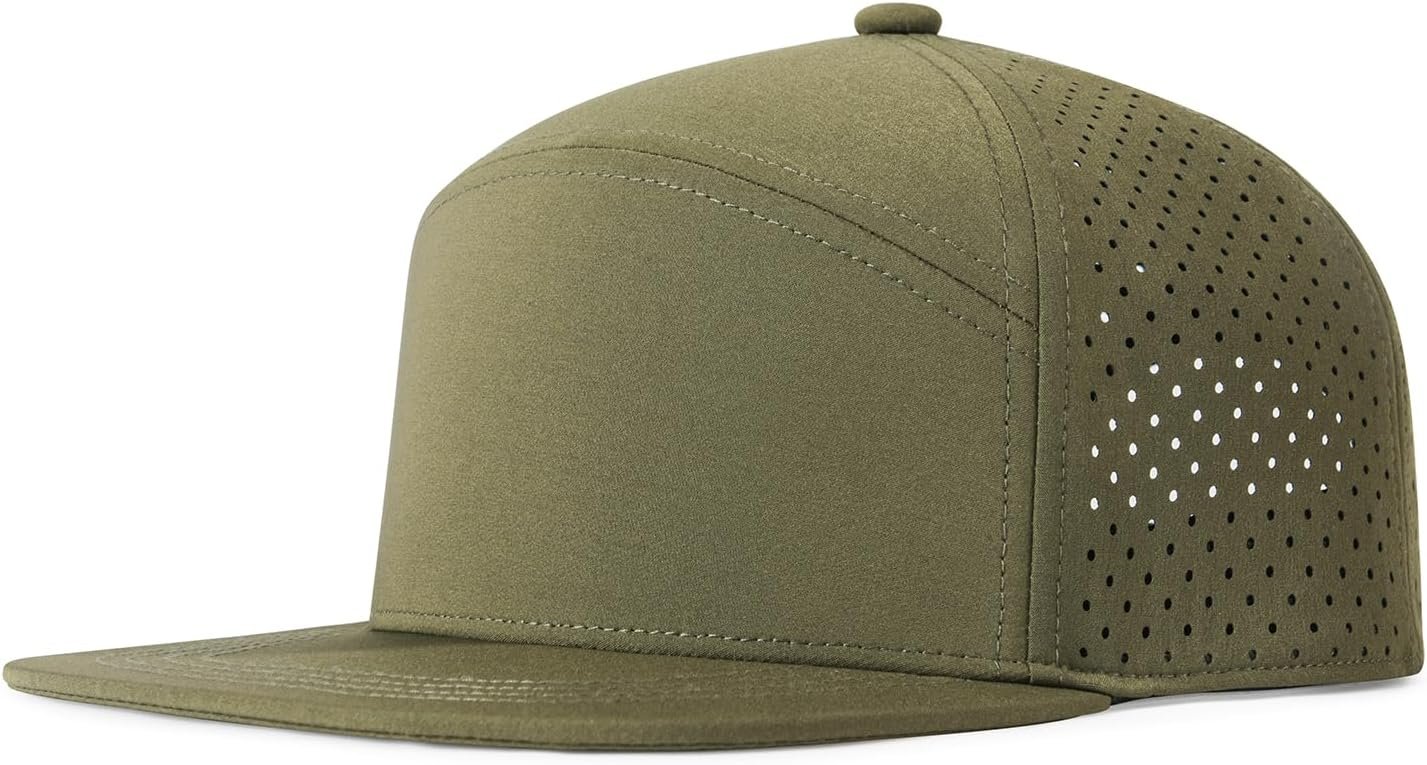 Polyamide Snapback Baseball Cap with Laser Cut Holes