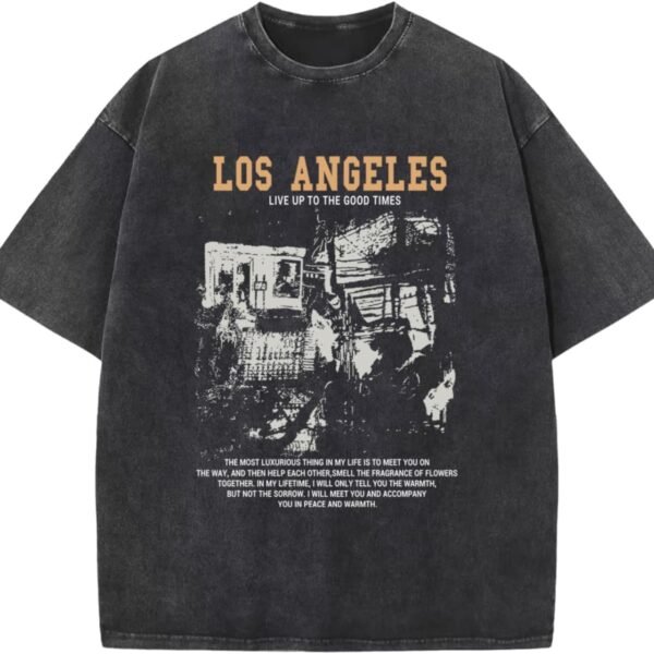 Unisex Oversized Washed Graphic T Shirt