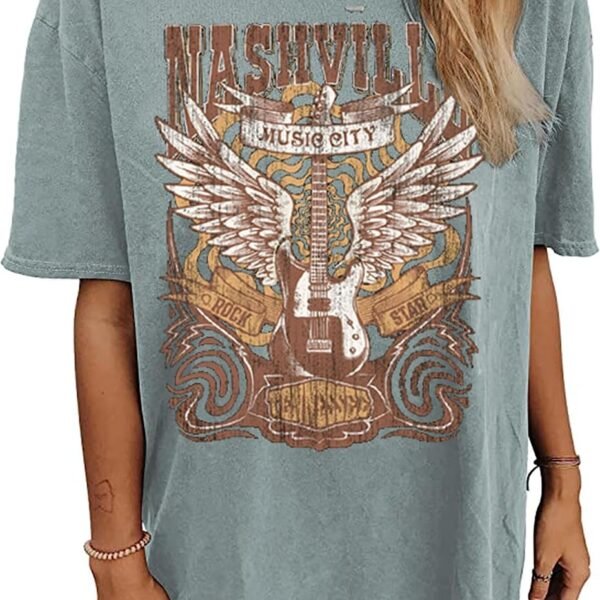 Western Oversized Graphic T Shirt for Women