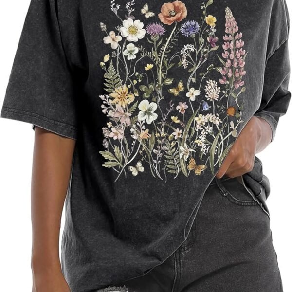 Western Cowgirl Graphic Oversized T Shirt for Women